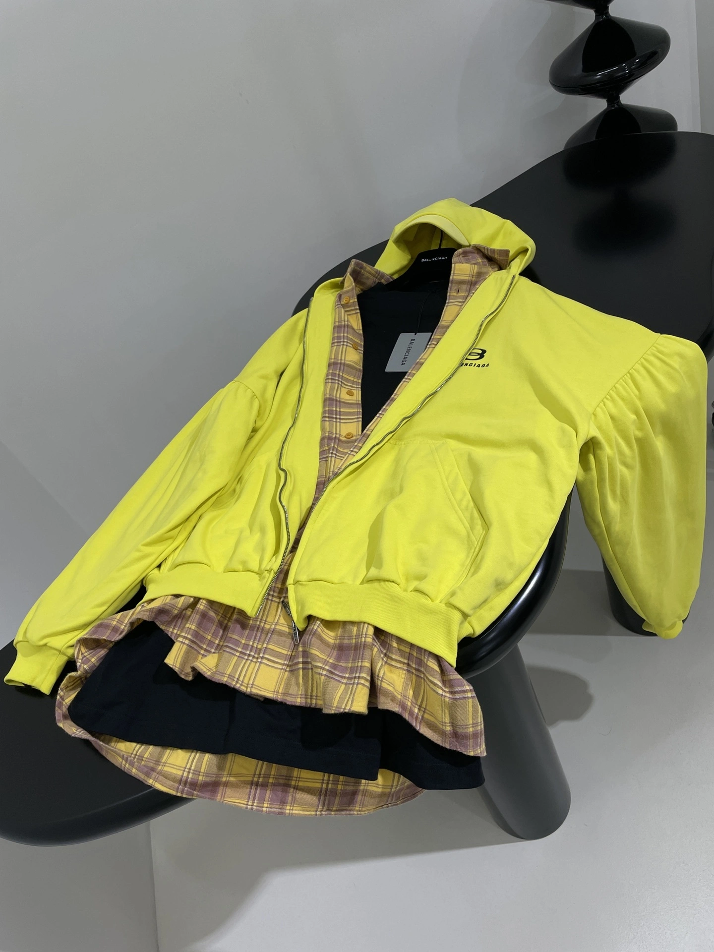 wg.luxury- 218593i16 UNITY SPORTS ICON LAYERED HOODIE oversized item:D-F245K0311